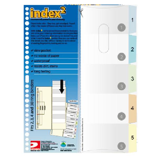 View Pocket Index - 5 Dividers