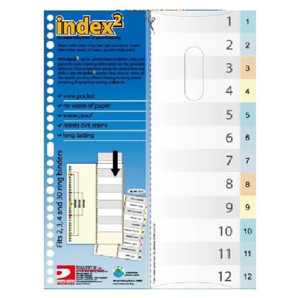 View Pocket Index - 12 Dividers